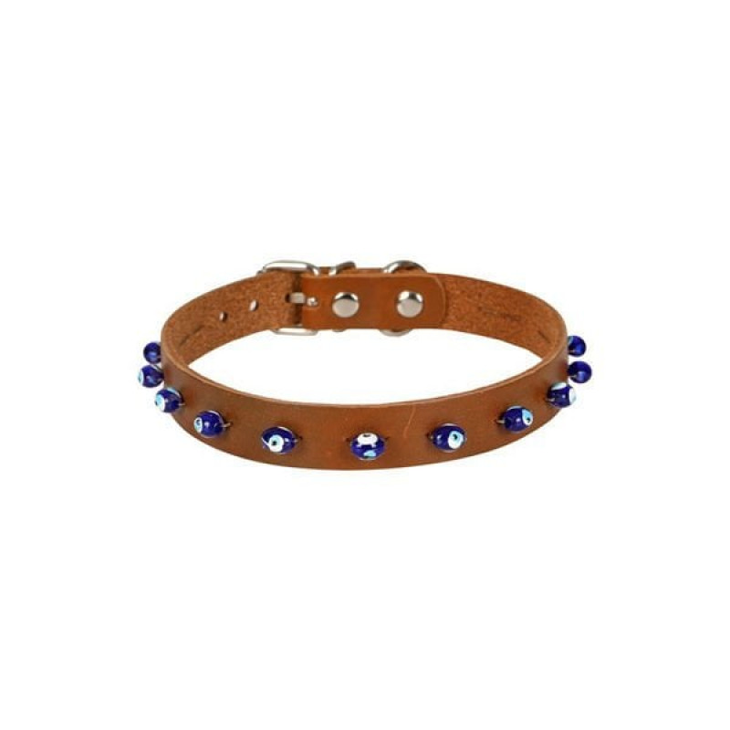 Cattie XXL Boncuklu Deri Boyun Tasması Camel 1.5x29-33 Cm | Köpek Boyun Tasması Cattie XXL Boncuklu Deri Boyun Tasması Camel 1.5x29-33 Cm | Köpek Boyun Tasması