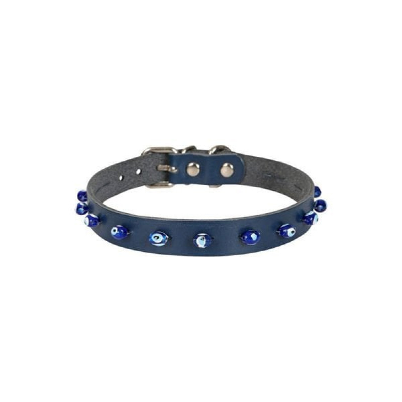 Cattie XXL Boncuklu Deri Boyun Tasması Royal Mavi 1.5x29-33 Cm | Köpek Boyun Tasması Cattie XXL Boncuklu Deri Boyun Tasması Royal Mavi 1.5x29-33 Cm | Köpek Boyun Tasması