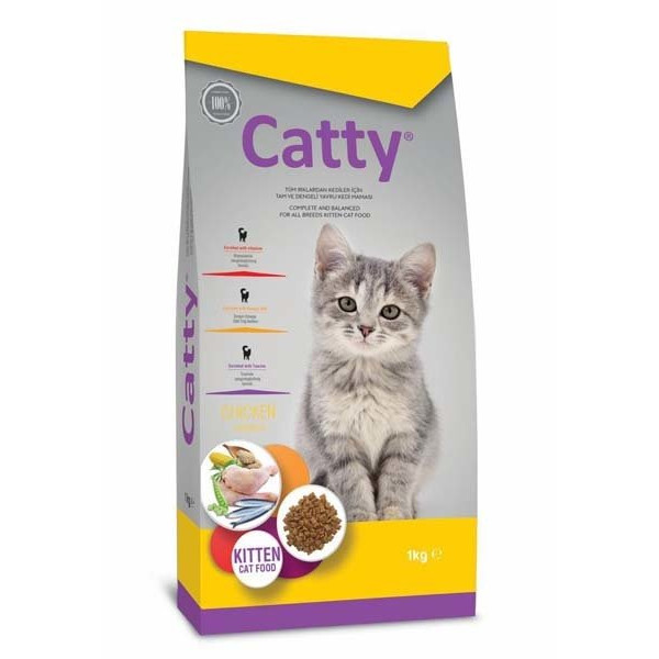 Catty 1 Kg Tavuklu Yavru | Yavru Kedi Kuru Maması
