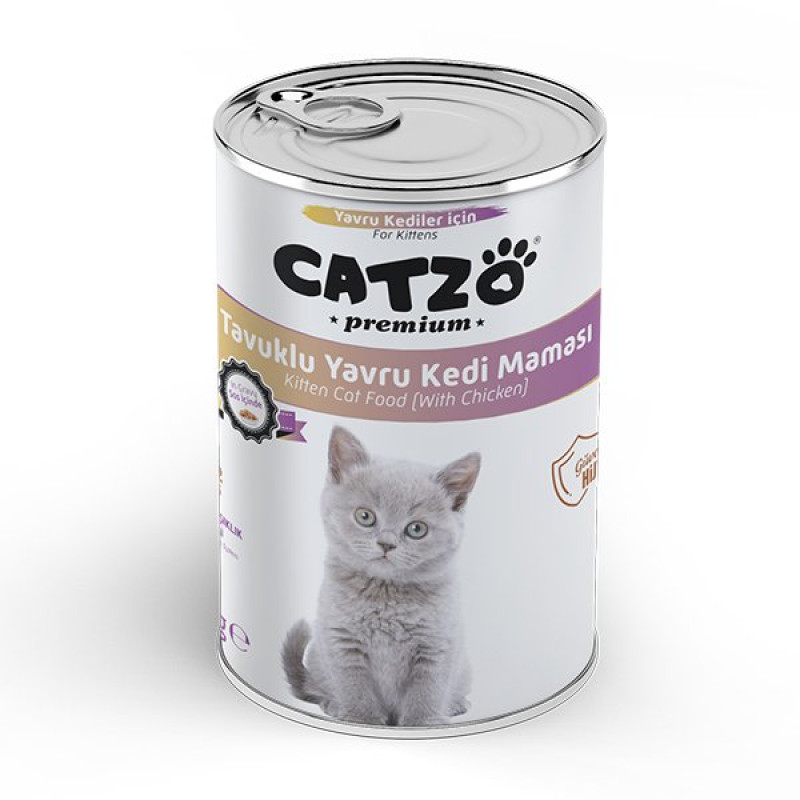 Catzo 400 Gr Premium Tavuklu Parça Etli Yavru | Yavru Kedi Maması Catzo 400 Gr Premium Tavuklu Parça Etli Yavru | Yavru Kedi Maması