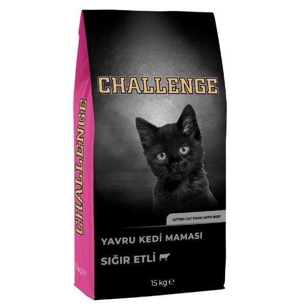 Challenge 15 Kg Sığır Etli Yavru Kedi Maması 