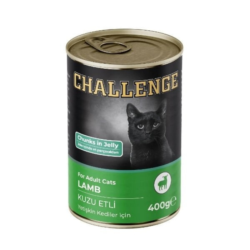 Challenge 400 Gr Kuzu Etli Yetişkin Konserve Kedi Maması 