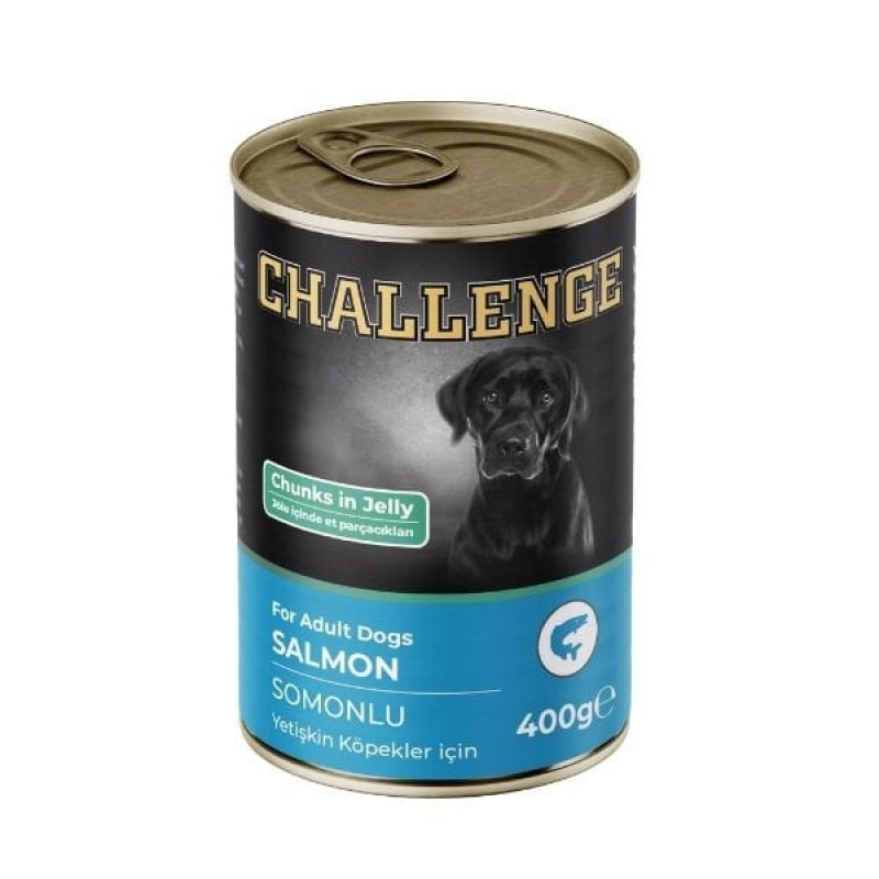 Challenge 400 Gr Somonlu Yetişkin Konserve Köpek Maması 