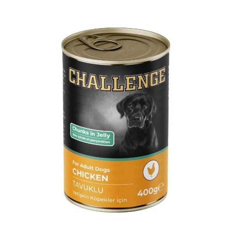Challenge 400 Gr Tavuklu Yetişkin Konserve Köpek Maması 