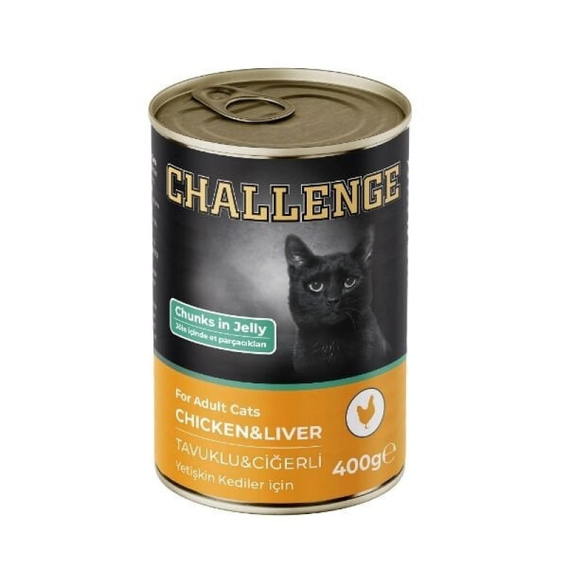 Challenge Tavuklu Ciğerli 400 Gr Yetişkin Konserve Kedi Maması
