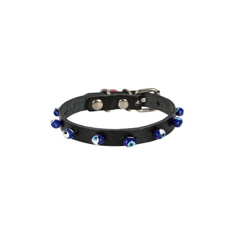 Cattie 20-23 Cm 1 mm Boncuklu Deri Küçük Irk Boyun Medium Siyah | Köpek Boyun Tasması Cattie 20-23 Cm 1 mm Boncuklu Deri Küçük Irk Boyun Medium Siyah | Köpek Boyun Tasması