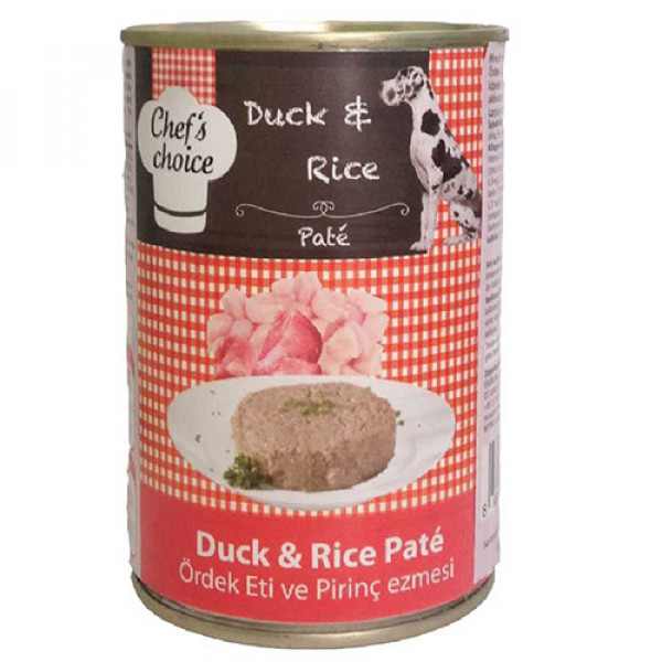 Chef's Choice 400 Gr Ördek Eti ve Pirinç Ezmesi Yetişkin | Yetişkin Köpek Konserve Maması