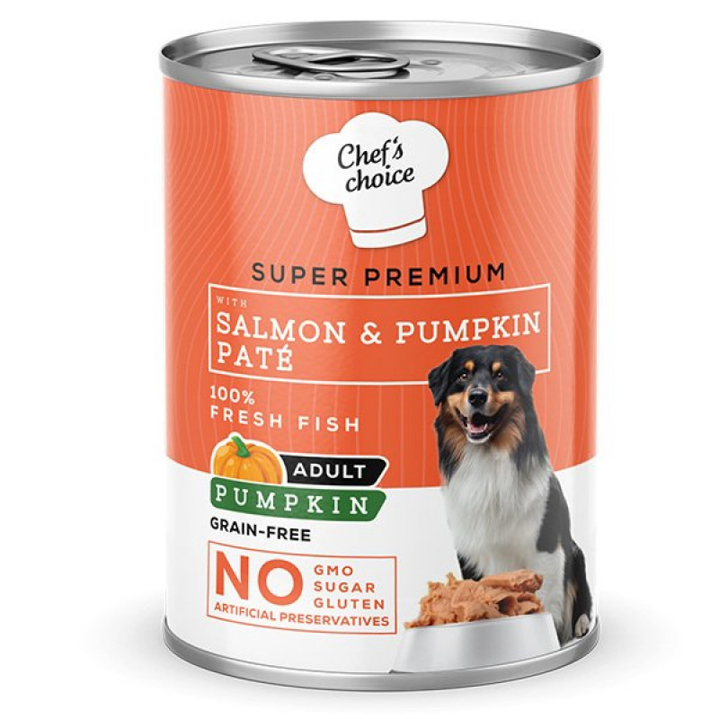 Chef's Choice 400 Gr Yetişkin Somon Ve Balkabaklı Ezme | Yetişkin Köpek Konserve Maması Chef's Choice 400 Gr Yetişkin Somon Ve Balkabaklı Ezme | Yetişkin Köpek Konserve Maması