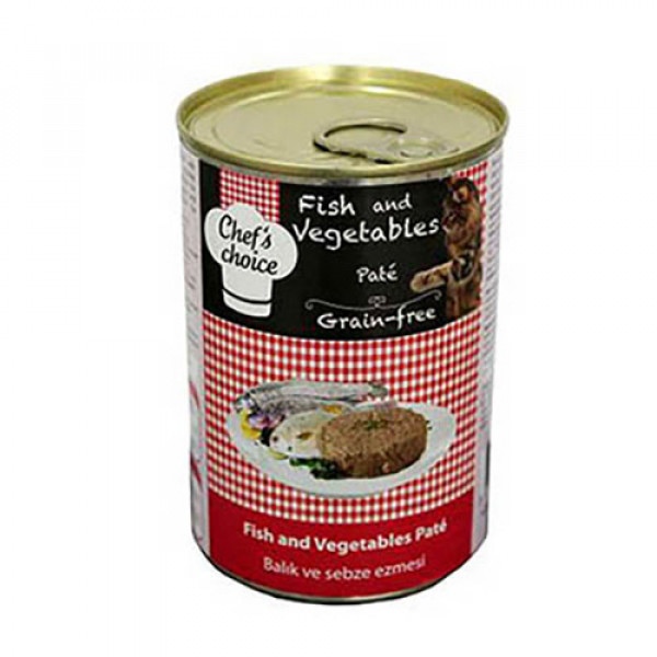 Chef's Choice 6 Adet Balık Etli Sebzeli Ezme Yetişkin 400 Gr | Yetişkin Kedi Maması