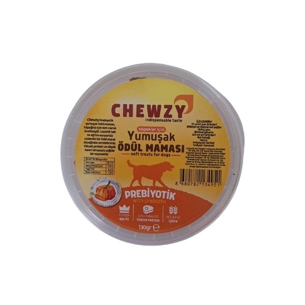 Chewzy Prebiyotik Yumuşak Köpek Ödül Maması 130 Gr | Sıvı Köpek Ödül Maması