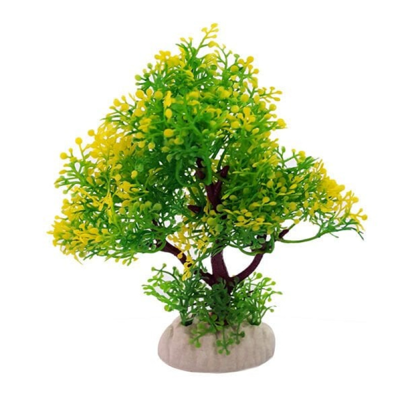 Chicos 13,1 Cm Plastik Bitki Akvaryum Dekoru | Akvaryum Dekor Fon