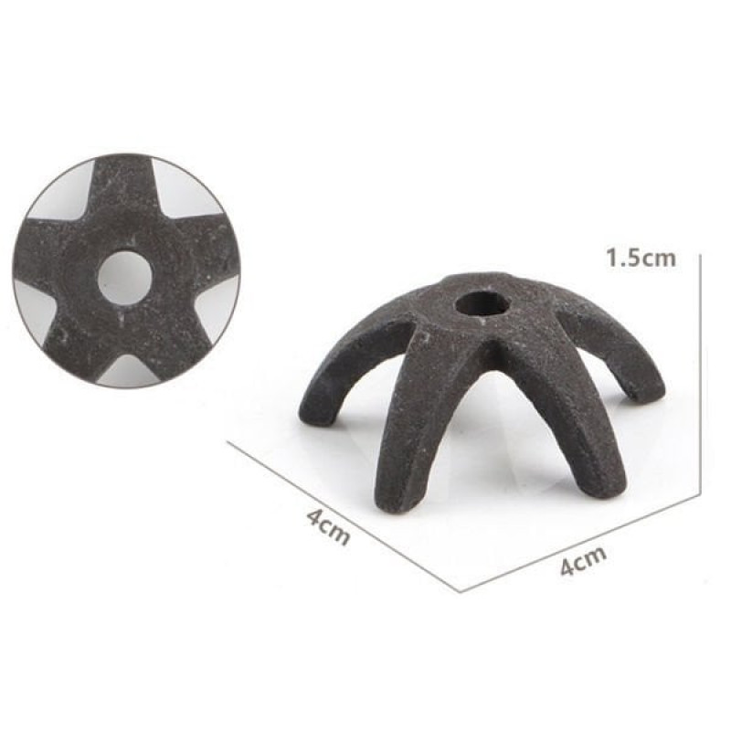 Chicos 5 Adet Karides Seramik Deniz Yıldızı 4x4x1,5 Cm | Akvaryum Dekor Fon