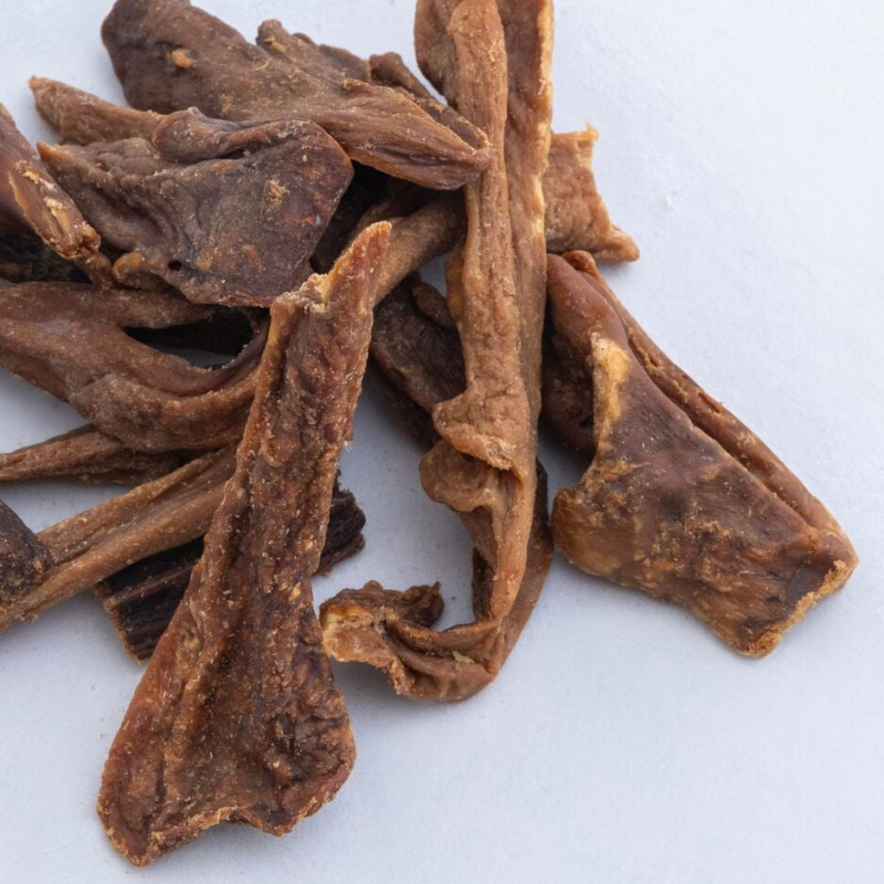 Chompo 100 Gr Kurutulmuş İnek Memesi Parçaları Köpek Ödül Maması