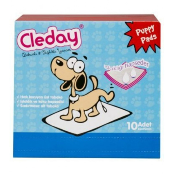 Cleday 60*90 Cm Çiş Eğitim Pedi | Köpek Çiş Alıştırma Pedi