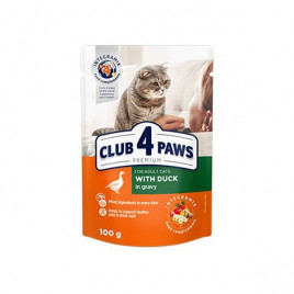 Club 4 Paws 100 Gr Premium Adult Soslu Ördek | Yetişkin Kedi Maması Club 4 Paws 100 Gr Premium Adult Soslu Ördek | Yetişkin Kedi Maması