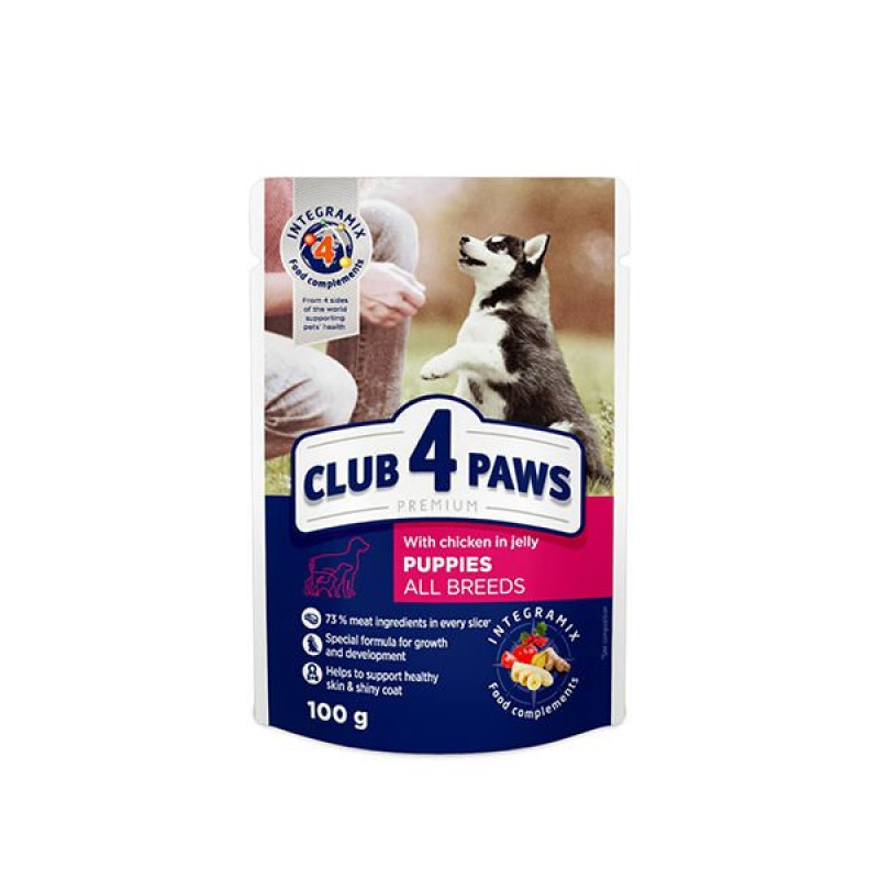 Club 4 Paws 100 Gr Premium Puppies Jöleli Tavuk | Tavru Köpek Konservesi Club 4 Paws 100 Gr Premium Puppies Jöleli Tavuk | Tavru Köpek Konservesi