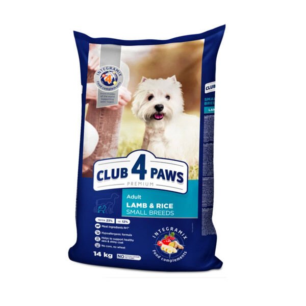 Club 4 Paws 14 Kg Premium Adult Small Breeds Kuzu ve Pirinç | Yetişkin Köpek Kuru Maması