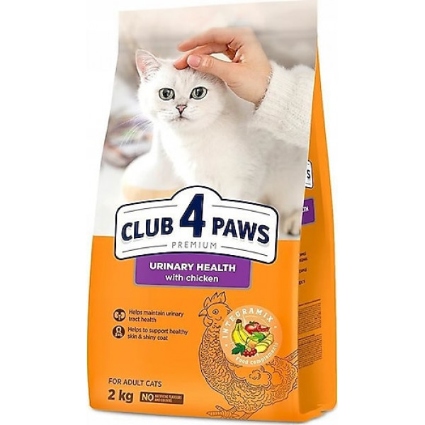 Club 4 Paws 2 Kg Premium Urinary Health Tavuk | Yetişkin Kuru Kedi Maması