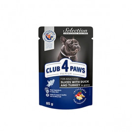 Club 4 Paws 85 Gr Premium Selection Enriched Recipe Adult Soslu Ördek ve Hindi | Yetişkin Köpek Konserve Maması Club 4 Paws 85 Gr Premium Selection Enriched Recipe Adult Soslu Ördek ve Hindi | Yetişkin Köpek Konserve Maması