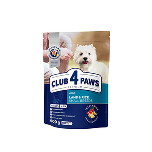 Club 4 Paws 900 Gr Premium Adult Small Breeds Kuzu ve Pirinç | Yetişkin Köpek Kuru Maması