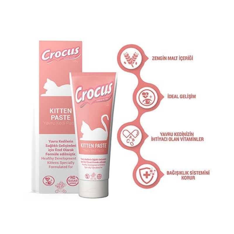 Crocus 100 Gr Kitten Paste | Yavru Kedi Bakım Crocus 100 Gr Kitten Paste | Yavru Kedi Bakım