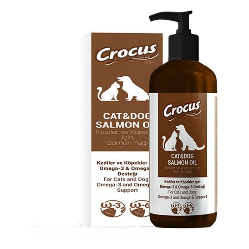 Crocus 200 Ml Somon Yağı | Köpek Tüy Bakım Spreyi