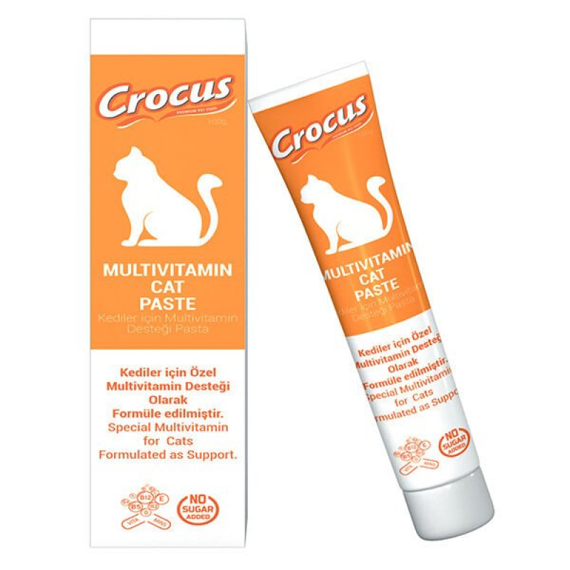 Crocus 30 Gr Multivitamin Paste | Kedi Vitamini