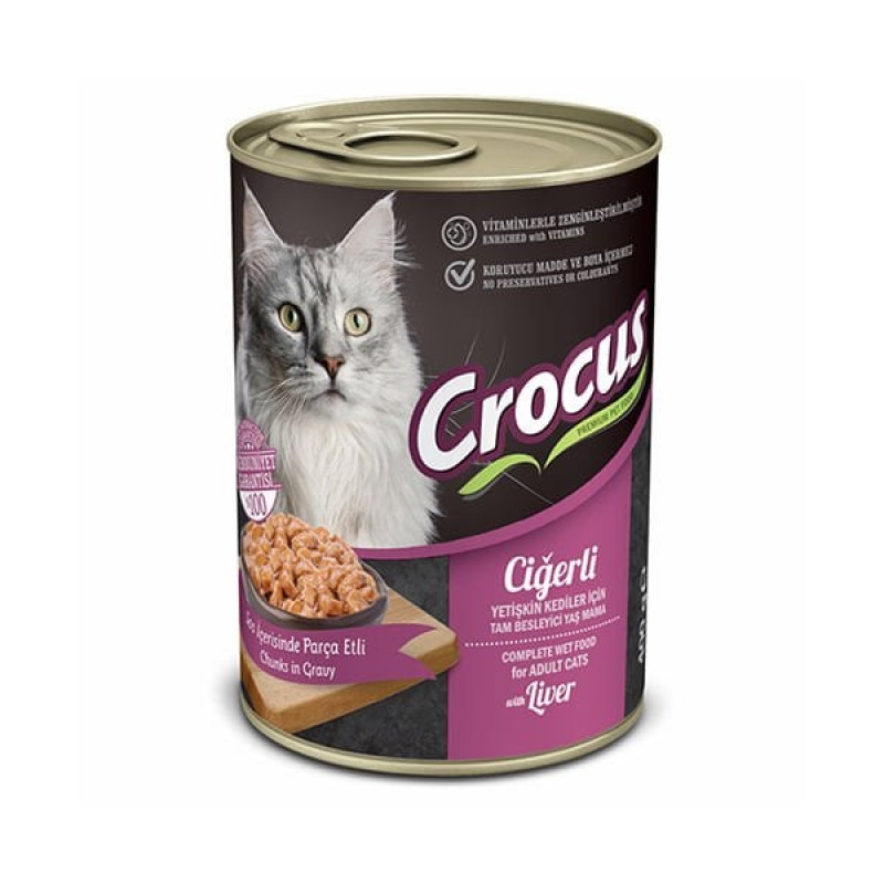 Crocus 400 Gr Ciğer | Yetişkin Kedi Maması Crocus 400 Gr Ciğer | Yetişkin Kedi Maması