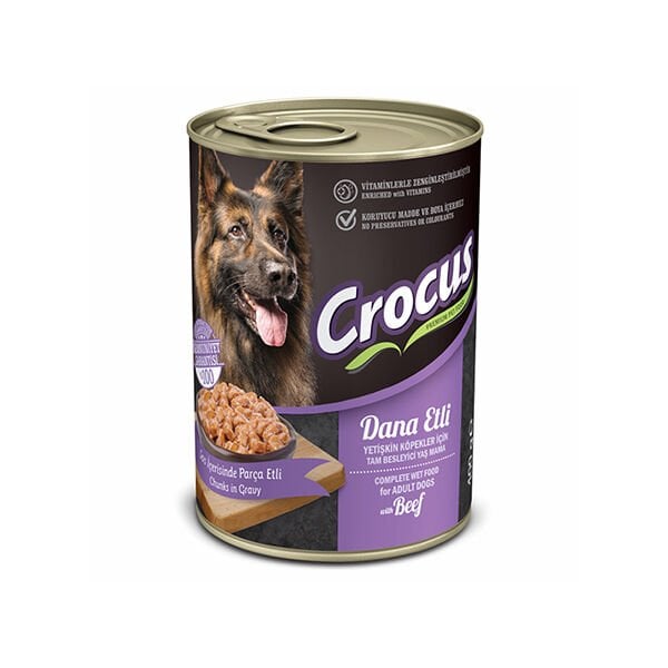 Crocus  400 Gr Dana | Yetişkin Köpek Konserve Maması