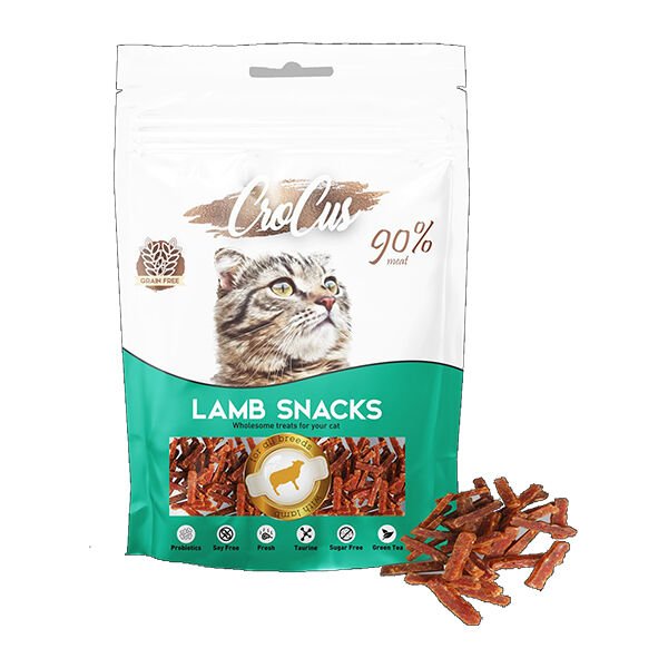 Crocus 80 Gr Snack Kuzu | Kurutulmuş Kedi Ödül Maması