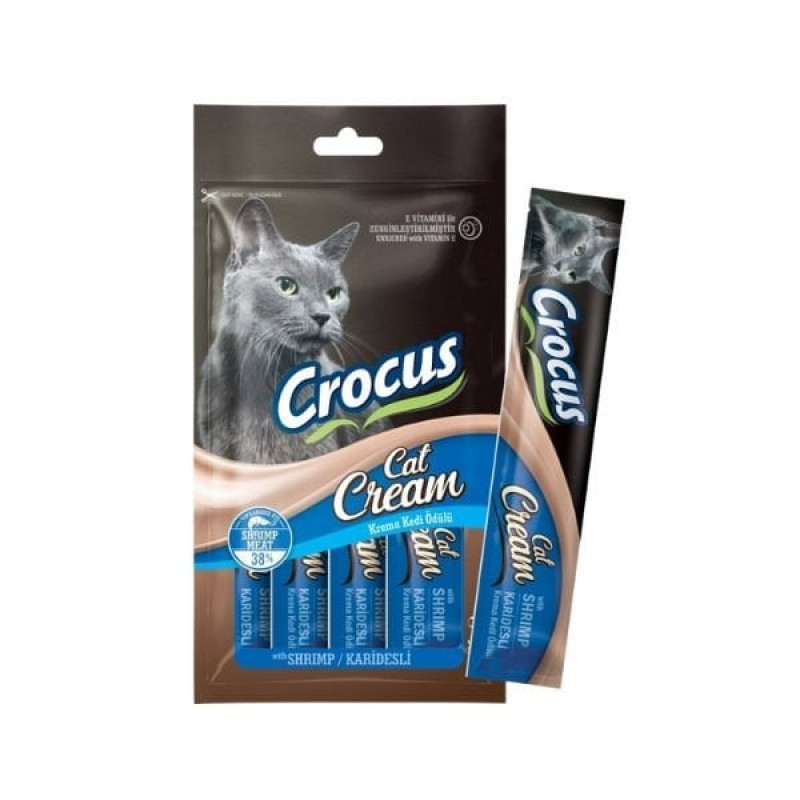 Crocus Karidesli Sıvı Kedi Ödül Maması 15 Gr 4 Adet | Kedi Sıvı Ödül Maması Crocus Karidesli Sıvı Kedi Ödül Maması 15 Gr 4 Adet | Kedi Sıvı Ödül Maması