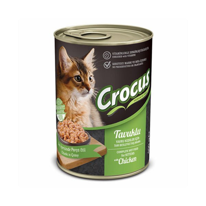 Crocus Kitten 400 Gr Tavuk | Yavru Kedi Maması Crocus Kitten 400 Gr Tavuk | Yavru Kedi Maması