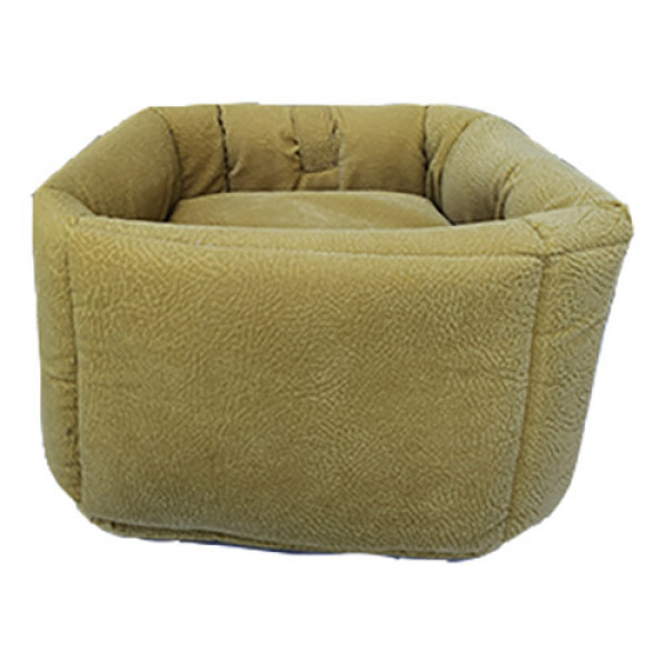 Crop Pet 40x45x45 Cm Sekizgen Fonksiyonel Kedi Yuvası Hardal | Kumaş Köpek Yatağı