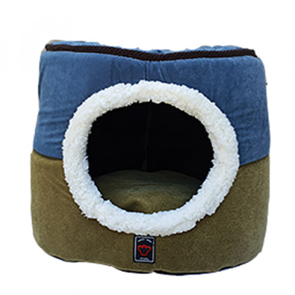 Crop Pet 40x50x50 Cm Silindir Fonksiyonel Kedi Yuvası Turkuaz | Yuvalı Köpek Yatağı
