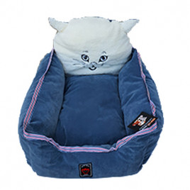 45x50 Cm Kedi Kafalı Yatak Turkuaz | Yuvalı Kedi Yatağı 45x50 Cm Kedi Kafalı Yatak Turkuaz | Yuvalı Kedi Yatağı