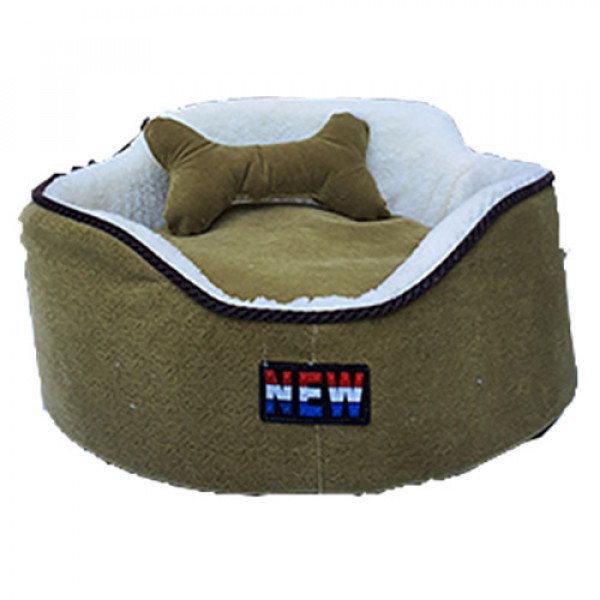 Crop Pet S 50x50 Cm Oval Köpek Yatak Yeşil | Kumaş Köpek Yatağı