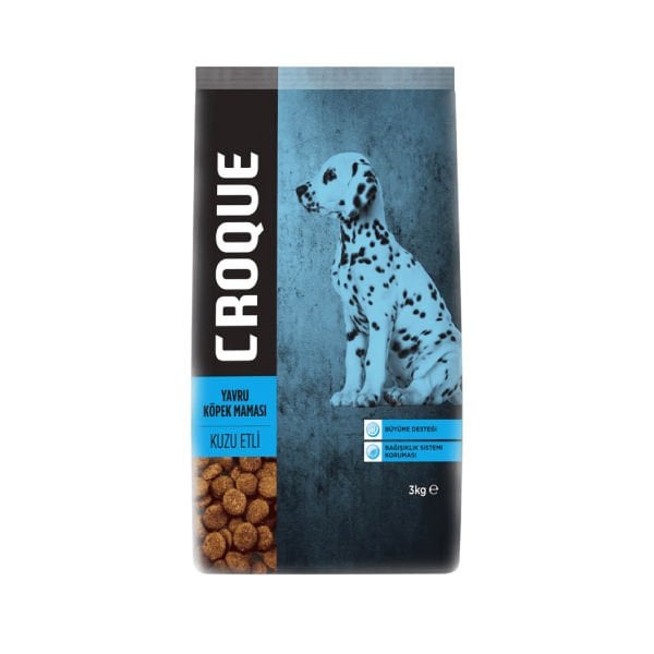 Croque 3 Kg Puppy Kuzu ve Pirinç | Yavru Köpek Kuru Maması