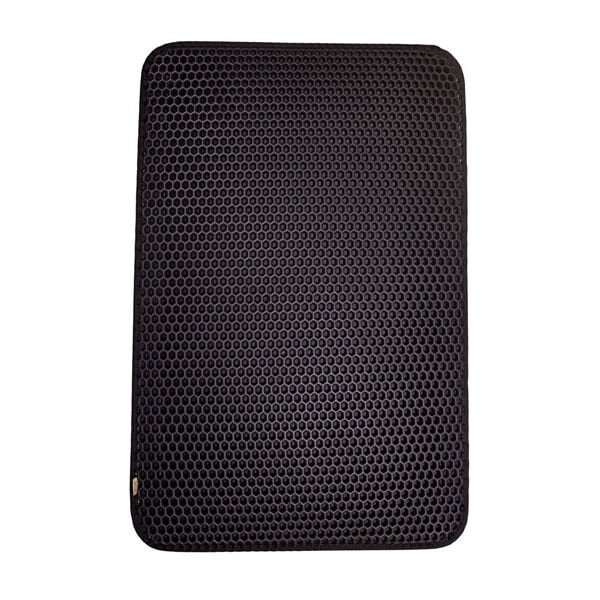 Cattie Altıgen Model Kum Toplayıcı Fonksiyonel Kedi Paspası Medium Siyah 37x50 Cm | Kedi Tuvalet Paspası