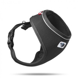 Curli 28-34x22 Cm Basic Air-Mesh Göğüs Tasması Siyah XS