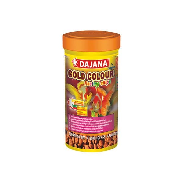 Dajana 40 Gr Gold Colour Floating Chips 100 Ml | Tatlı Su Akvaryumu Yemi