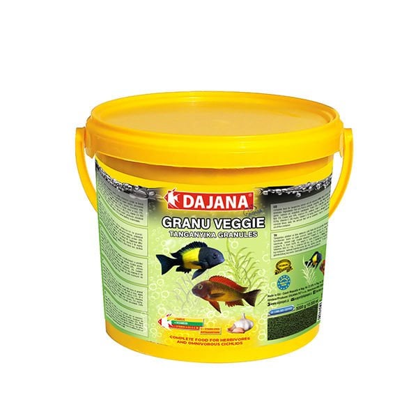 Dajana 5 Kg Granu Veggie Garlic 10 Lt | Tatlı Su Akvaryumu Yemi