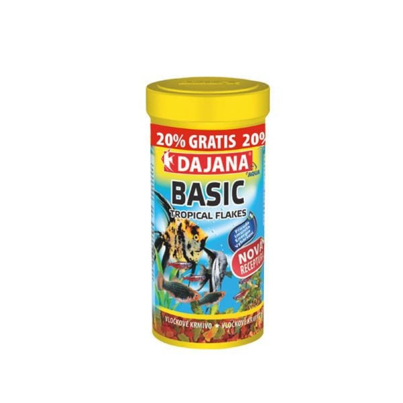 Dajana 60 Gr Basic Flakes 250+50 Ml | Tatlı Su Akvaryumu Yemi Dajana 60 Gr Basic Flakes 250+50 Ml | Tatlı Su Akvaryumu Yemi