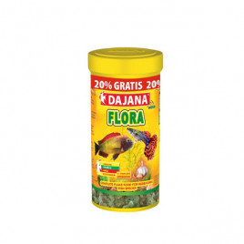 60 Gr Flora Garlic Spirulina ve Chlorella Flakes 250+50 Ml | Tatlı Su Akvaryumu Yemi
