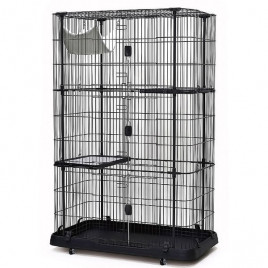 Dayang 109x63.8x161Cm Metal Kafes Siyah | Kedi Kafesi Dayang 109x63.8x161Cm Metal Kafes Siyah | Kedi Kafesi