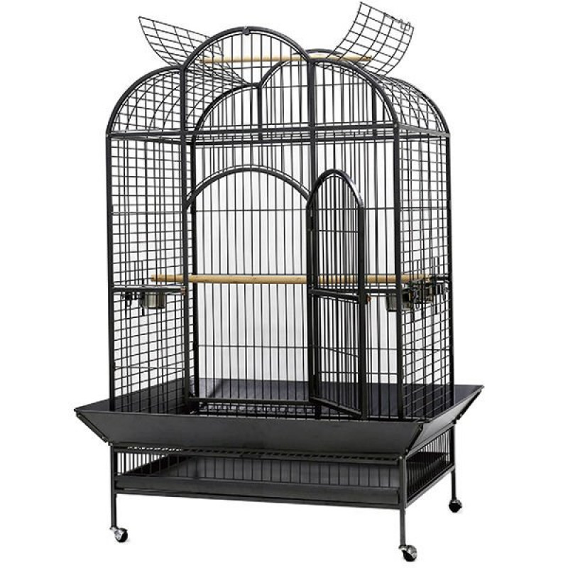 Dayang 132x102x186 Cm Tekerlekli Ayak Papağan Kafesi Siyah | Kuş Kafesi Dayang 132x102x186 Cm Tekerlekli Ayak Papağan Kafesi Siyah | Kuş Kafesi