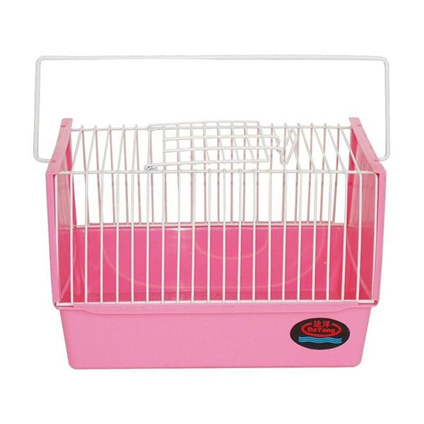 Dayang 21.5x15.5x14.5 Cm Kafesi Beyaz Pembe | Tavşan Kafesi