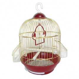 Dayang 23x35 Cm Küçük Silindir Kafes Kırmızı Sarı | Kuş Kafesi Dayang 23x35 Cm Küçük Silindir Kafes Kırmızı Sarı | Kuş Kafesi