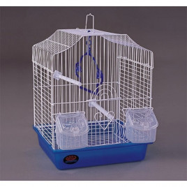 Dayang 27X20X34 Cm Kavisli Kafes Beyaz Mavi | Kuş Kafesi Dayang 27X20X34 Cm Kavisli Kafes Beyaz Mavi | Kuş Kafesi