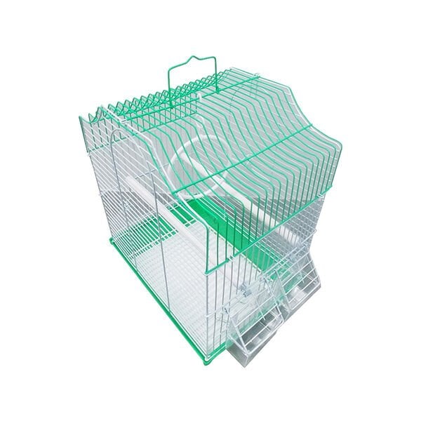 Dayang 28.5x36.5x38 Cm Çift Kapılı Kubbeli Kafes Yeşil | Kuş Kafesi