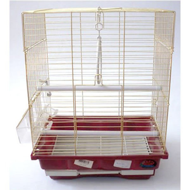 Dayang 29.5x22.3x38.5 Cm İki Kapılı Düz Kafes Kırmızı | Kuş Kafesi Dayang 29.5x22.3x38.5 Cm İki Kapılı Düz Kafes Kırmızı | Kuş Kafesi